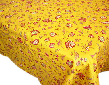 Coated tablecloth (Vence. yellow)